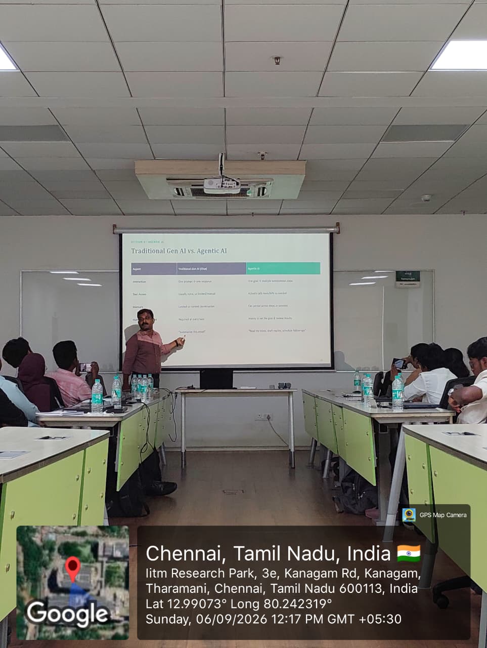 Full Stack & AI workshop in session at IIT Madras Research Park, Chennai